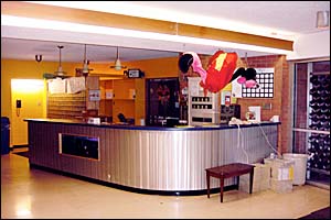 Hashinger Hall front desk, 2004